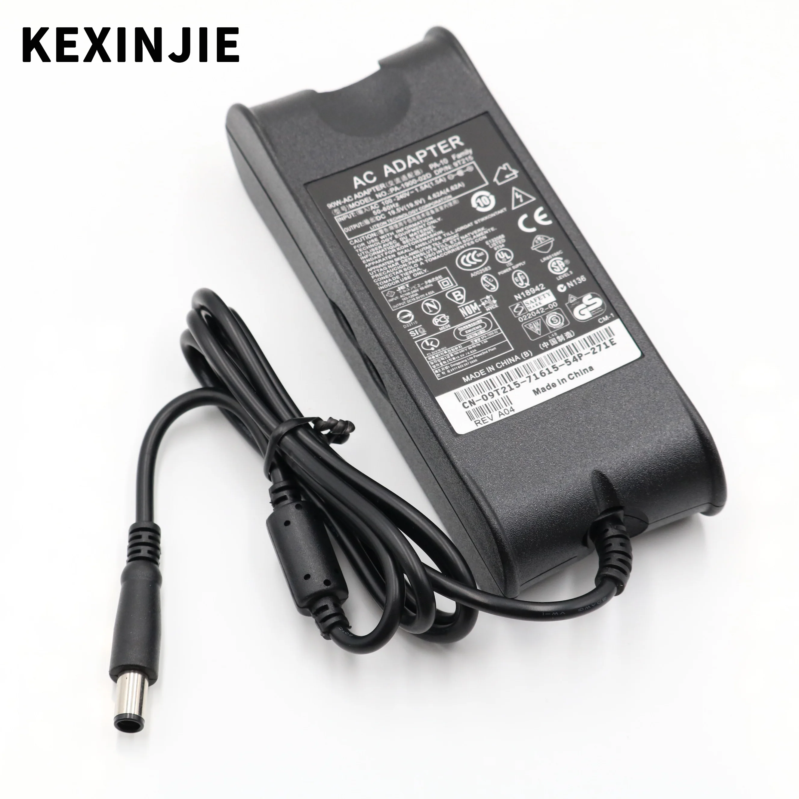 Cargador tipo CA para ordenador portátil Dell, adaptador para carga de 90W, 19.5V y 4.62A compatible con modelo Inspiron N5030, N7010, N5010D, PP25L, PP41L, PP42L, E1501, 1440, 1464, 1470 y 1720