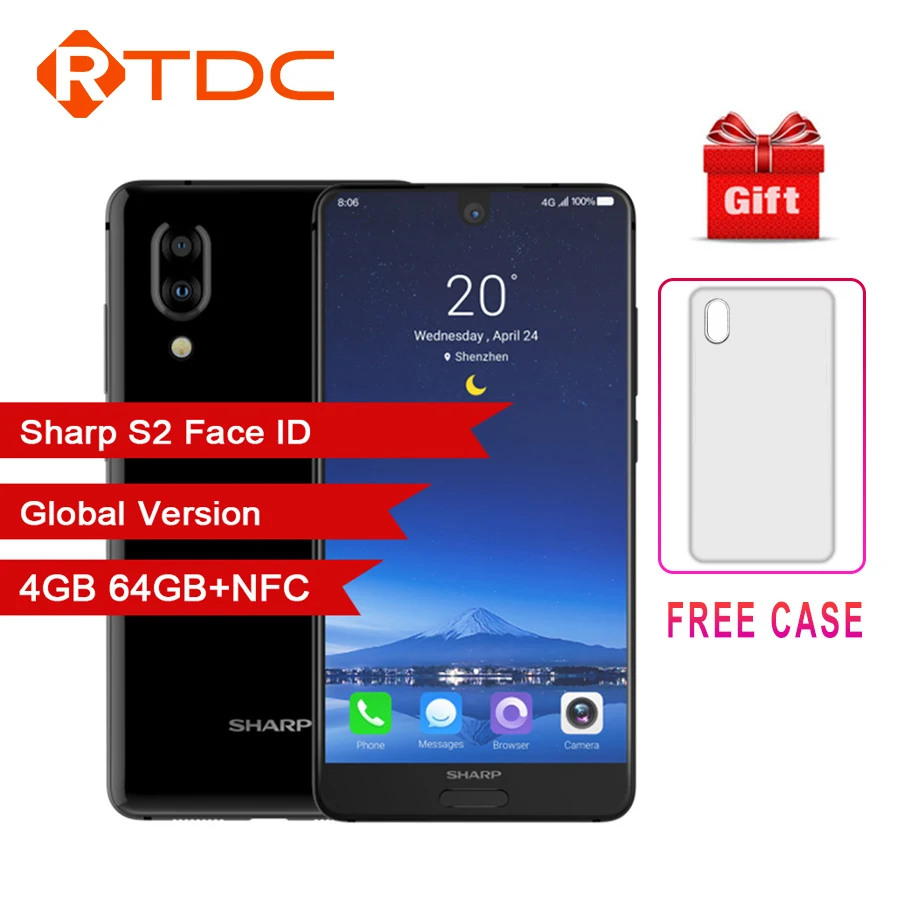  SHARP AQUOS C10 S2 Android 8,0 4 Гб + 64 Гб 