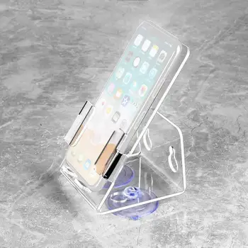 

Strong Suction Cup Rack Phone Case Stand Holder Universal Phone Mount with 4 Powerful Strong Suction Cups for Bathroom Kitchen