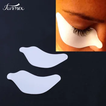 

1Pair Reusable White Silicone Soft Eye Pad Patch Eyelash Extensions Application eyelashes patches