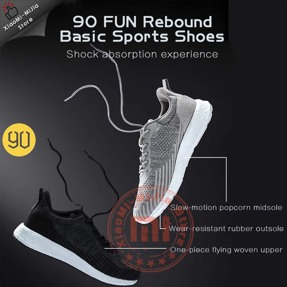 Xiaomi 90Fun кроссовки мужская обувь мужские ботинки на платформе scarpe мужские черные безопасные повседневные ботинки на массивном каблуке спортивные кроссовки Зимние ботильоны
