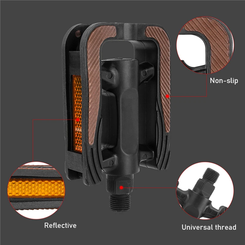WESTBIKING Road Mountain Bikes Pedals Plastic Steel Ball Bearing Ultralight Bicycle Pedal Board Bike Cycle Accessiores Universal