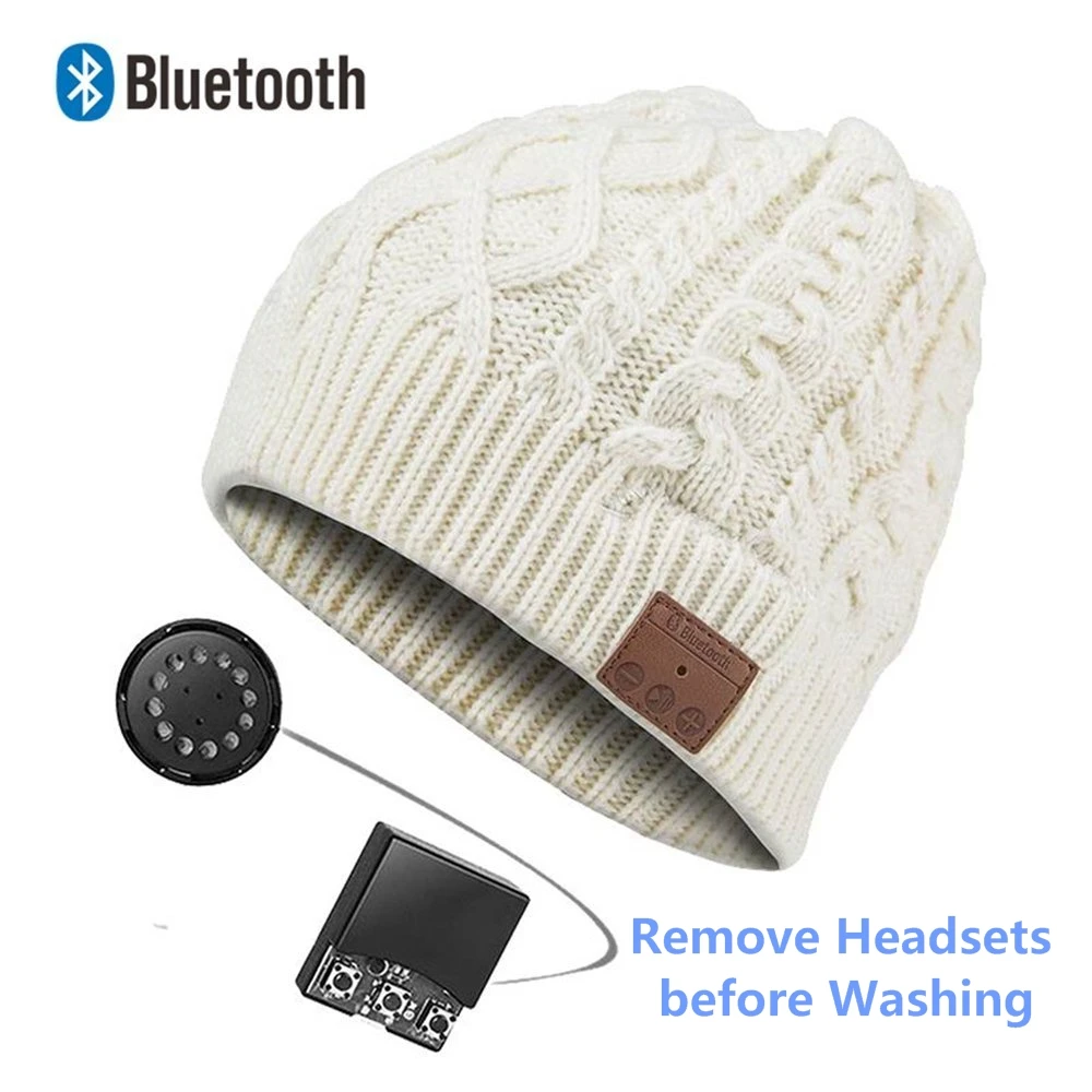 Популярная модная Bluetooth музыкальная шапка теплая мягкая зимняя спортивная