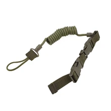 Тактический ремешок для пистолета пружинный Эластичный Регулируемый защитный ремешок