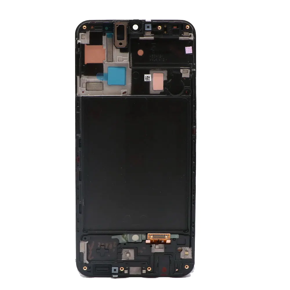 6," супер AMOLED lcd для samsung Galaxy A50 A505F/DS A505F A505FD A505A lcd кодирующий преобразователь сенсорного экрана в сборе с рамкой