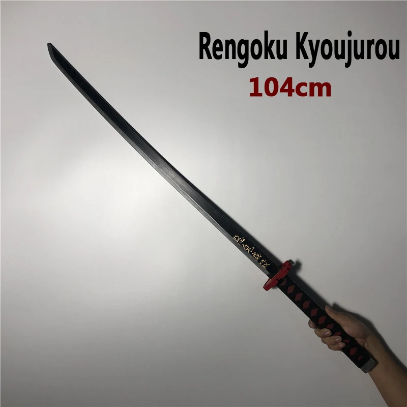 

1:1 Rengoku Kyoujurou Sowrd Cosplay Sword Anime Ninja Knife Sword Weapon PU Prop Model 104cm