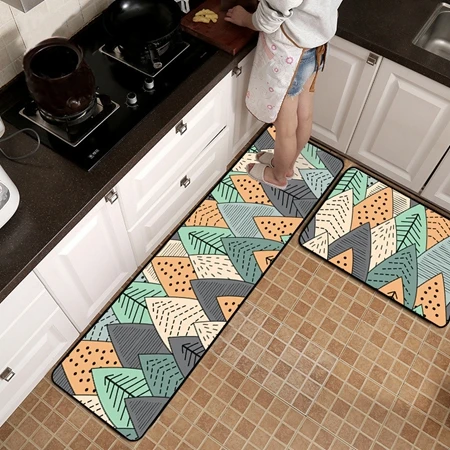 Kitchen Mat2 Коврик для кухни в скандинавском простом стиле, прикроватный коврик для спальни, мультяшный декор, ковер для ванной комнаты, кухонный стул, нескользящий коврик для входной двери - Цвет: Kitchen Mat2