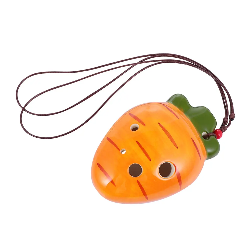 

1Pc Ocarina Durable Practical Musical Instrument 6 Holes Ocarina Ceramic Ocarina Hanging Decor Musical Ocarina for Music Learner