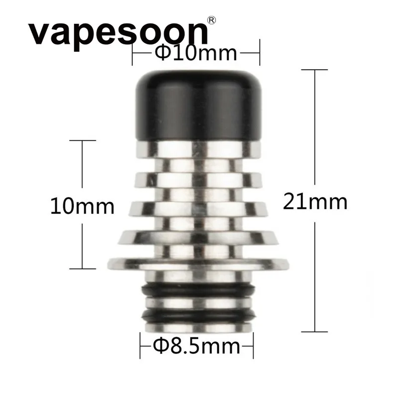 Taifun grt rta капельный наконечник 510 Mtl капельный наконечник из нержавеющей стали+ PEI узкое отверстие маленький мундштук vape аксессуар