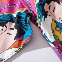 Color Block Patchwork Yukata Haori Men Japanese Kimono Cardigan Clothing Jacket Womens Ukiyoe Kimono Shirt Traditional Thin Robe - Image 5