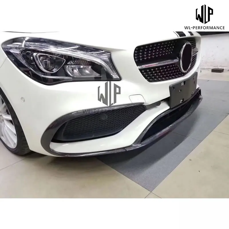 CLA260 CLA45 Car styling Carbon Fiber Front Bumper lip Air Vent Decoration Modelling Trim for Benz W117 CLA Body kit 13-15