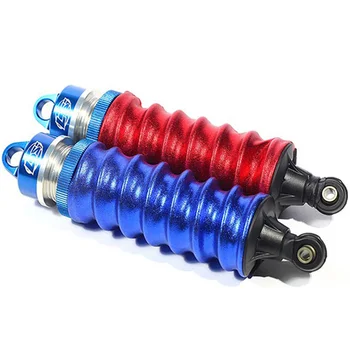 

RISE-4Pcs Dust Proof Shock Absorber Cover Guard for 1/8 Scale RC Car Off Road Truck Buggy HSP HPI Traxxas Redcat Racing