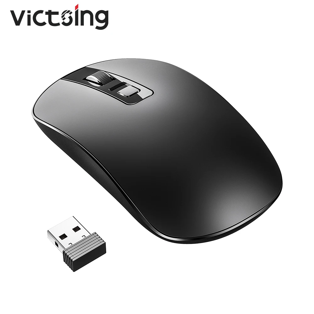 Мышь Компьютерная VicTsing PC079 Беспроводная Бесшумная 2 4 ГГц 1600 DPI|Мыши| |