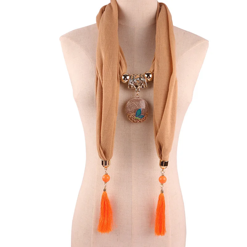 

scarf women pendant butterfly costume matching accessories necklace scarfs for ladies bufandas invierno mujer shawls