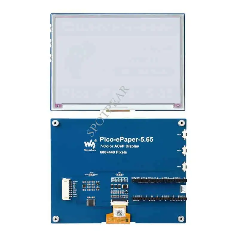 Tela de E-ink Raspberry pi Pico de 600 Polegadas E-papel 5.65 Polegadas Tela de Tinta Eletrônica Colorida 448 x - Imagem 6