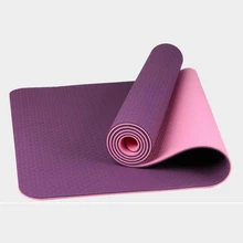 Складываемый Коврик для йоги Лидер продаж двухслойный 6 мм нескользящий Прямая поставка экологичный пользовательский TPE коврик для йоги
