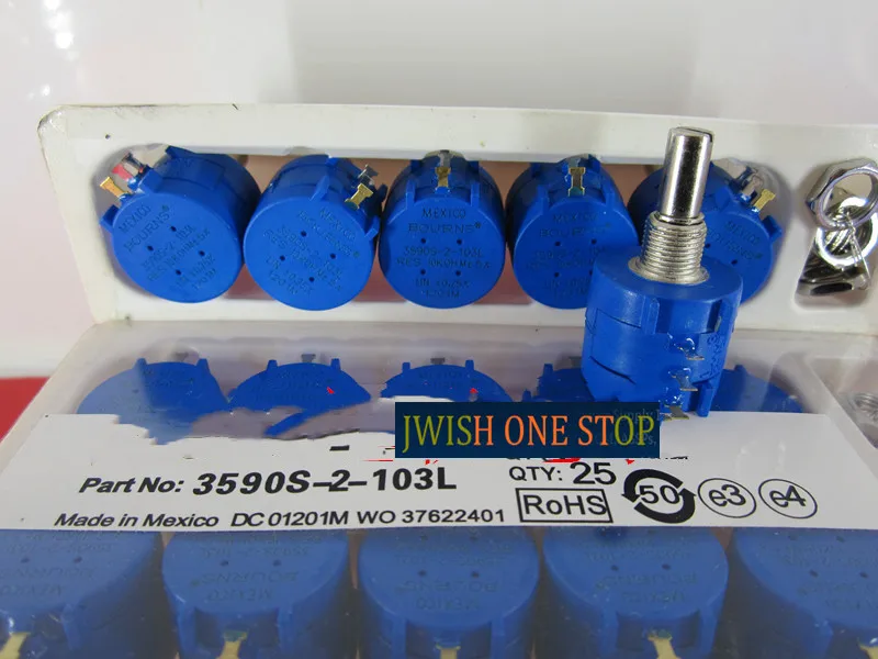 Прецизионный многооборотный потенциометр 2W 3590S-2-103L 1K 2K 5K 10K
