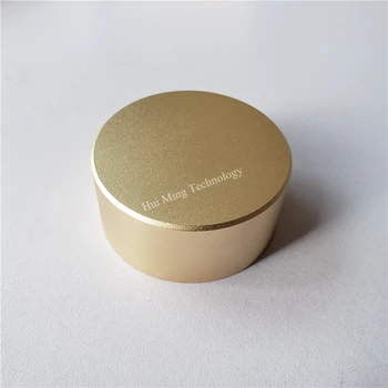 

4pcs aluminum plastic knob potentiometer knob 48*22*6mm gold potentiometer cap Volume knob switch cap Encoder for amplifier