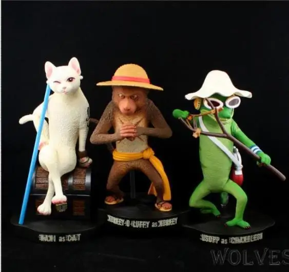 One piece/Sea King 15 юбилейный выпуск серии животных моделирование нами Белый Кот сидя сундук Гараж Комплект