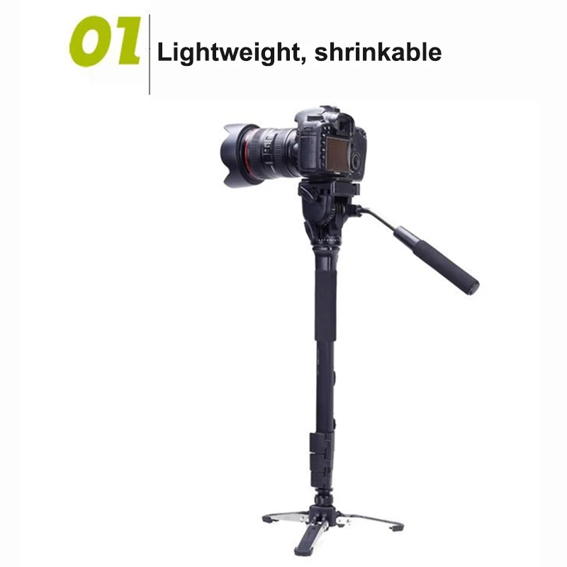 Camera Monopod Kit Telescopic Video Monopods Aluminum Alloy Stand for