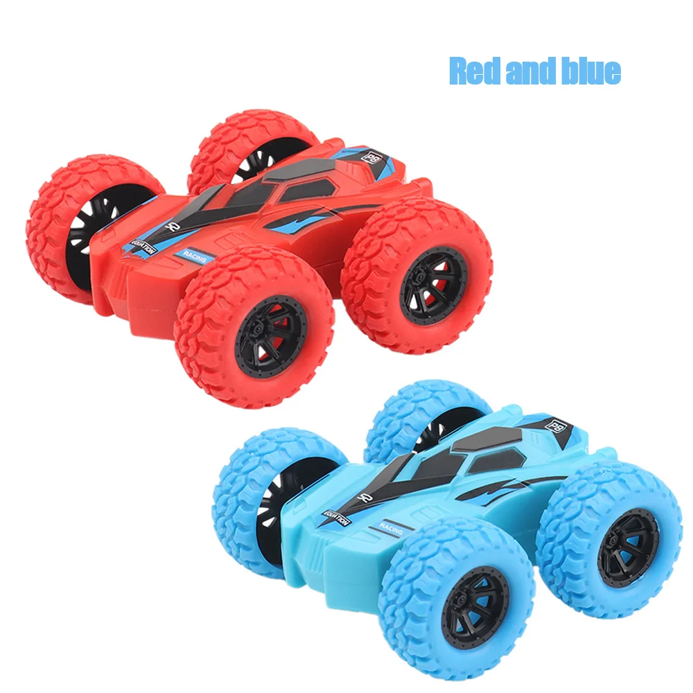 2pcs Kids Toy Car Fun Double-Side Vehicle Inertia Safety Crashworthiness and Fall Resistance Shatter-Proof Model for Child 13