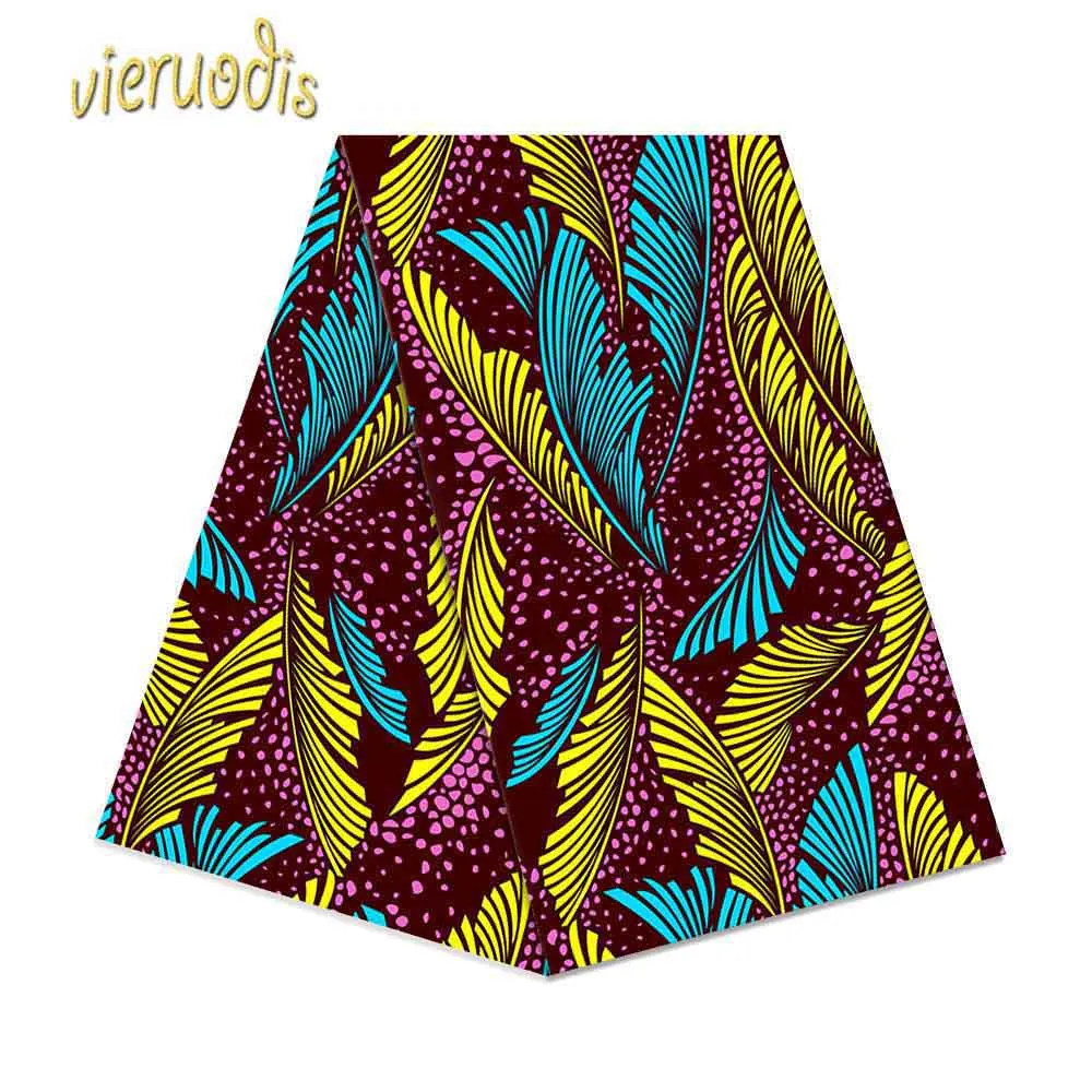 6 ярдов африканская восковая ткань A000547