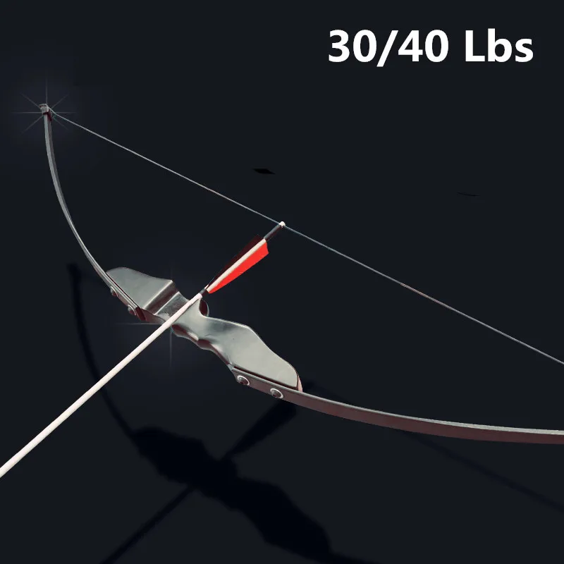 30/40lbs изогнутый лук для правой руки деревянный стрельбы из лука открытый