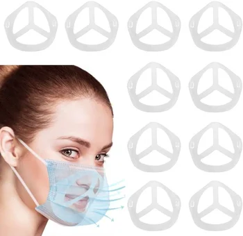 

2020 New 3D Mask Bracket 3D Mask Holder Inner Support Mouth and Nose Protection Lipstick Increase Breathing Space (Adults, 5)
