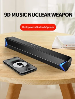 

Wireless Bluetooth 5.0 Speaker Boombox Soundbar tv subwoofer Portable Bookshelf Speakers Column Loudspeaker TF/Aux for Computer