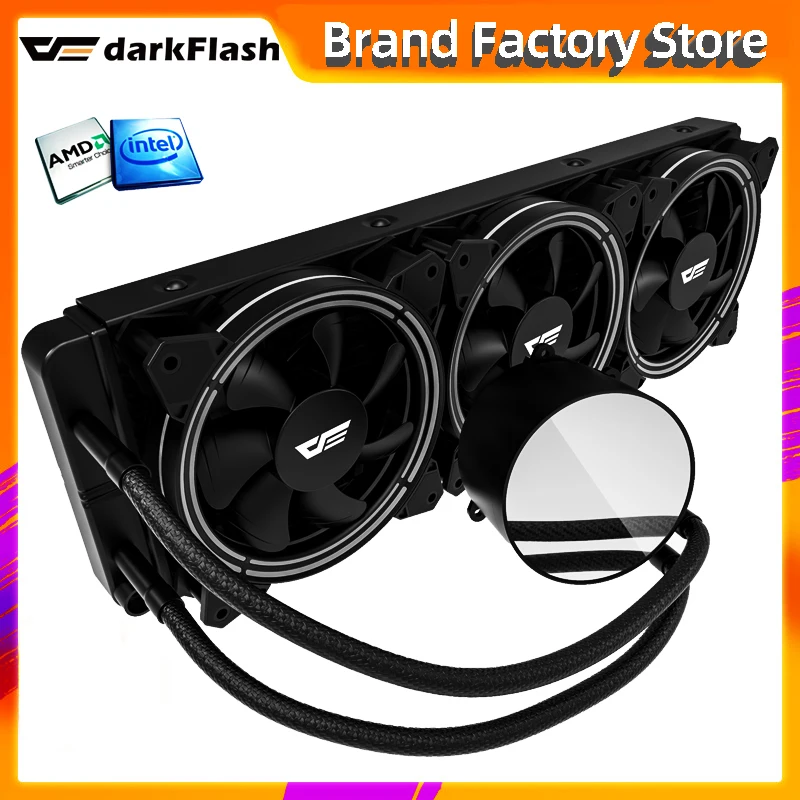 Кулер Darkflash для ПК с RGB подсветкой встроенным радиатором LGA 1151/2011/AM3