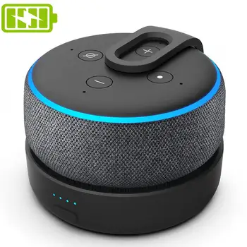 GGMM D3 Battery Case for Amazon Alexa Echo Dot 3rd Gen Alexa Speaker Battery Charging For Echo Dot 3 With 8 Hours Playing Time