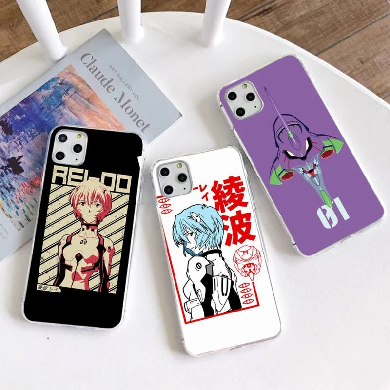 Asuka Ikari Shinji Nerv Anime Eva Phone Case For Iphone 12 Pro Max Mini 11 Pro Xs Max 8 7 6 6s Plus X 5s Se Xr Cover Phone Case Covers Aliexpress