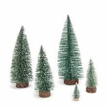 3cm new Christmas Tree Decorative Stakes Wind Spinners Garden Ornament Miniature Plant Pots Fairy DIY