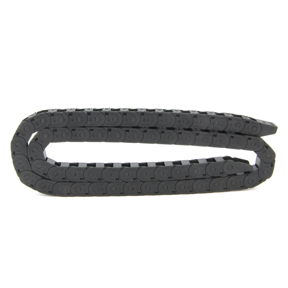 Chaîne Câble Plastique 10x11mm 1m Imprimante 3D CNC Chaîne Câble Imprimante 3D - 10x11mm R18 - 1m Noir - Avec Connecteurs - Pour CNC Protection Câbles Robotique