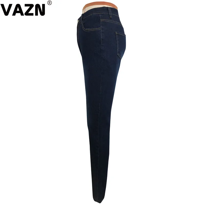 VAZN GHSF12044, новинка,, обычные джинсы, высококлассные, офисные, сексуальные, модные, однотонные, с высокой талией, женские длинные джинсовые тонкие брюки-карандаш, джинсы