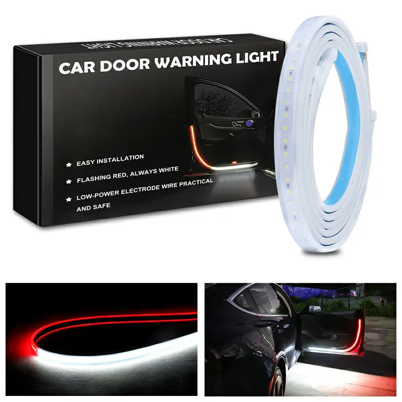 LED Car door warning light Strobe Flashing Anti Rear end Collision