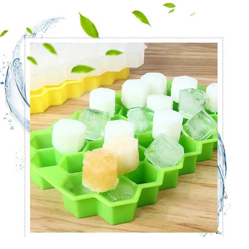 Сотовая форма кубик льда 37 кубиков лоток льда кубик формы для хранения контейнеров лоток с формой для кубиков льда