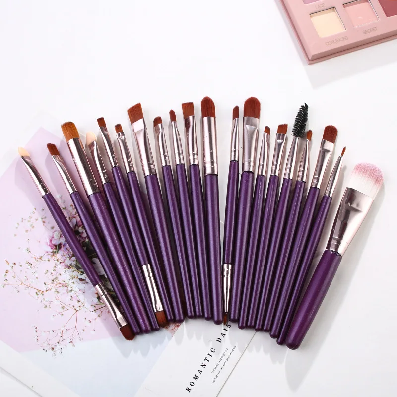 

20pcs Makeup Brush Set Eye Mask Brush Mascara Makeup Tools Eye Shadow Foundation Eyebrow Lip Brush Makeup Brushes
