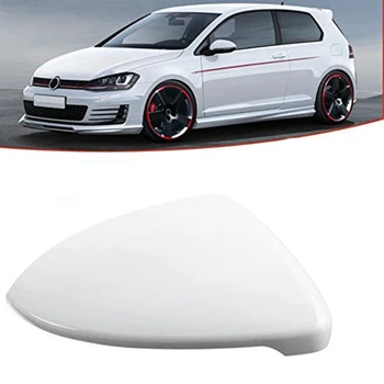 

NEW-For Golf MK7 Golf 7 GTI TSI 2014 2015 2016 17 2018 Front Right White Rearview Side Wing Mirror Cap Cover 5G0857538E