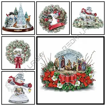 

DIY Diamond Painting Merry Christmas Full Square/Round Drill Diamond Embroidery Snow Boy Home Decor Picture Of Rhinestones Art