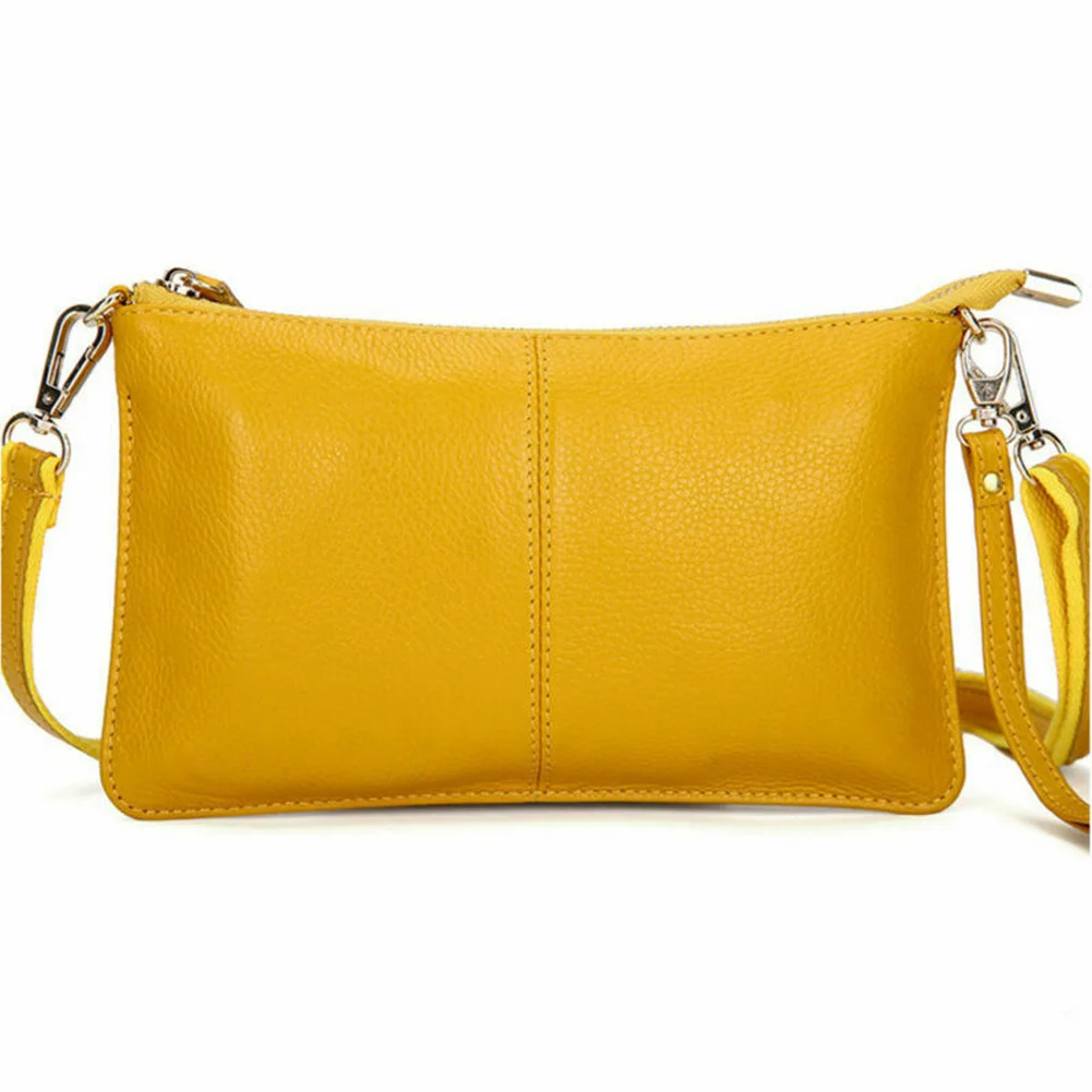 Classic Women Leather Handbag Shoulder Tote Purse Zippered Crossbody Bag Simple Design Fashion Bolsos Mujer J9
