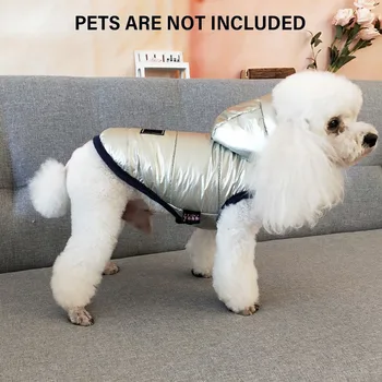 

Soft Fashion Unisex Dog Winter Coat Home Cotton Blend Waterproof Cold Weather Windproof Hoodie Snowsuit Outdoor Casual Keep Warm