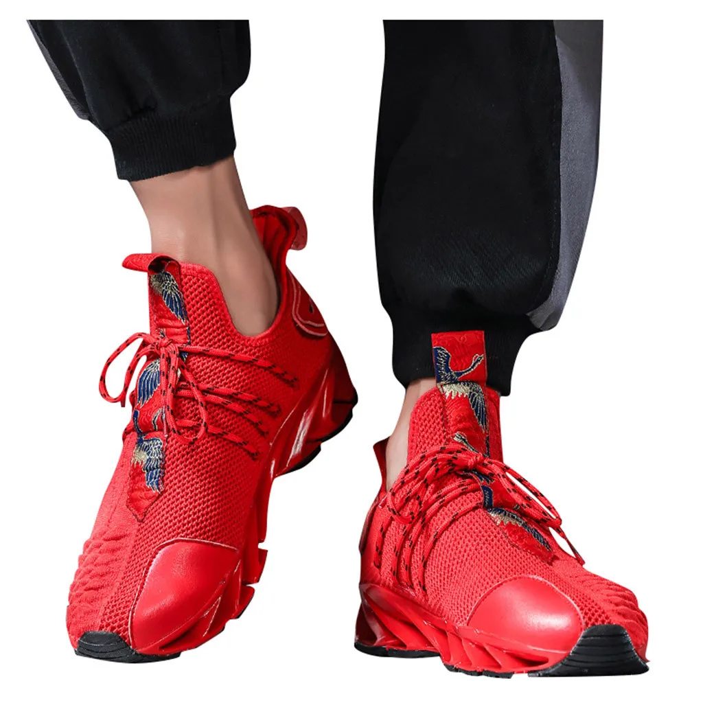 

SAGACE Sneakers Men's Fashion Outdoor Black Running Jogging Shoes Breathable Platform Fly knit Sports Basketball Sneakers X0110