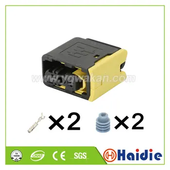 

Free shipping 2sets 2pin auto sealed plug wiring cable electrical waterproof connector 1-1418448-2