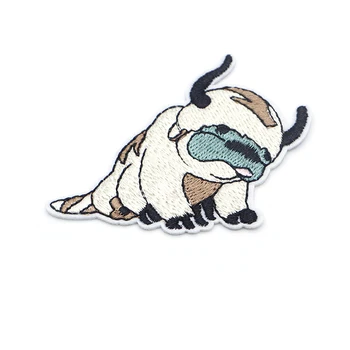 

100pcs/lot Avatar The Last Airbender Patch Appa Creative Embroidery Patch for Cloth Iron on Patch Creative DIY Accessories S130