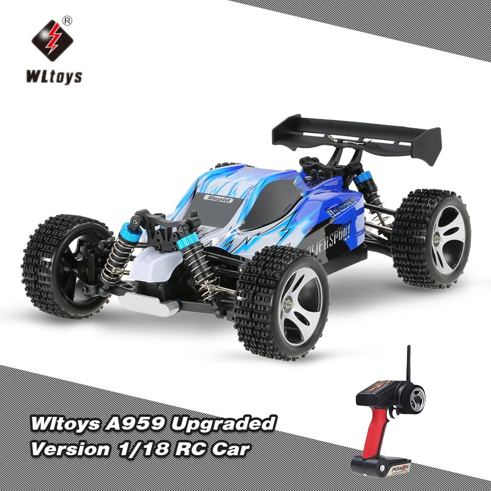 Wltoys A959 1:18 RC автомобиль 2 4 ГГц внедорожных автомобилей 4WD 45км/ч Высокая Скорость
