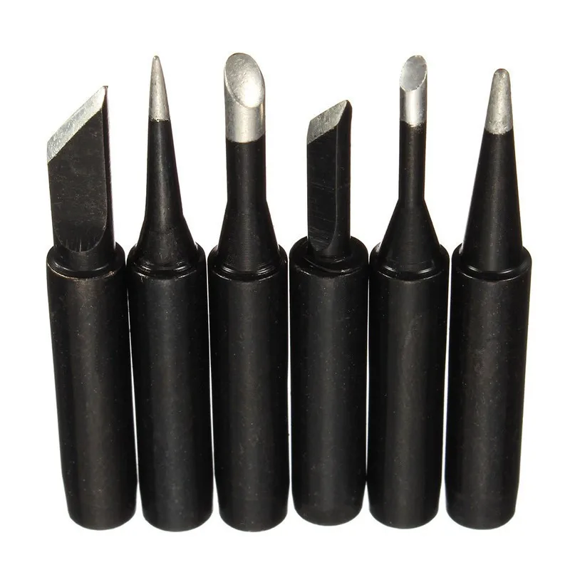

High Quality Black Metal Solder Iron Tips 900M-T Lead-Free Lower Temperature Soldering Welding Tools for 907.913.951,898D,852D+