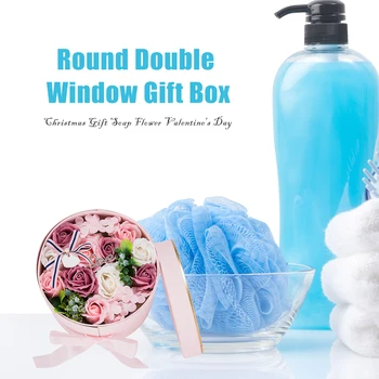 

Creative Soap Convenient Practical User-friendly Design Rose Artificial Romantic Fragrant Petals Flowers Wedding Gift Box