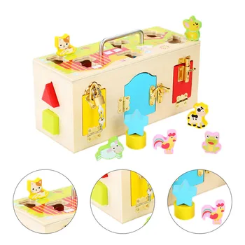 

1 Set Animal Key Box Toy Funny Animal Matching Game Toy Children Educational Toy