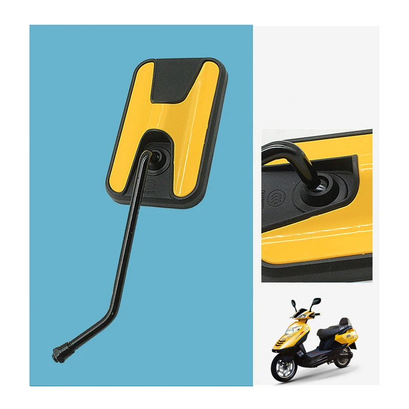 Большой размер Желтый Черный moto rcycle аксессуары электрическое зеркало заднего вида для Vespa piaggio универсальный скутер зеркало заднего вида